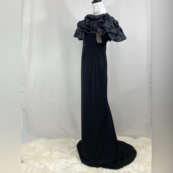 Catherine Regehr St. Martin Off-The-Shoulder Sheath Gown size 6 - Picture 7 of 14